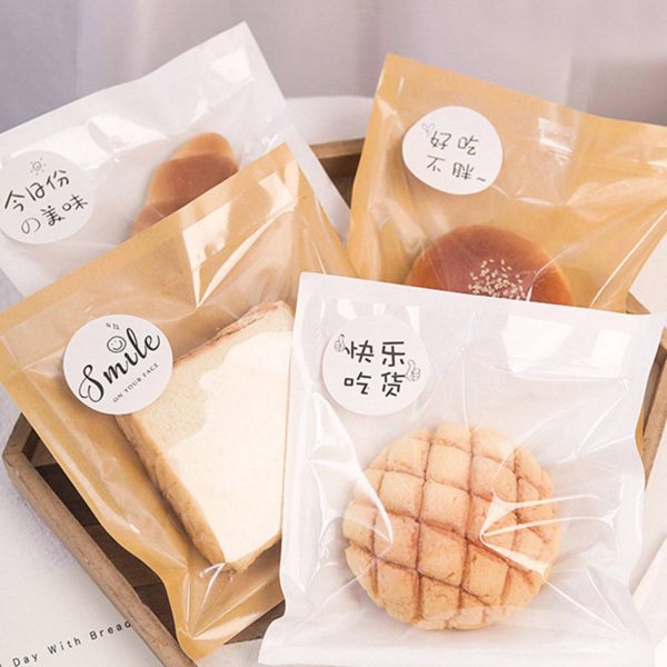 Multiple sizes Oil Proof Custom Paper Bread Bag