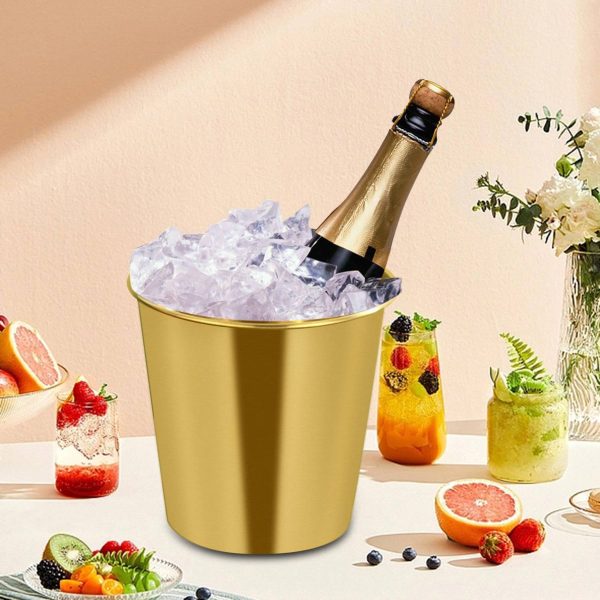37 Oz Stainless Steel Ice Bucket Drinks Bottle