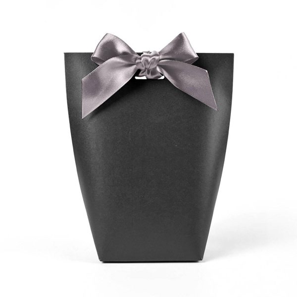 Small Foldable Portable Gift Paper Bag W/ Webbing
