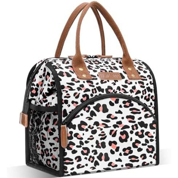 10L Wide Open Nylon Insulated Lunch Cooler Tote Bag w/Handle