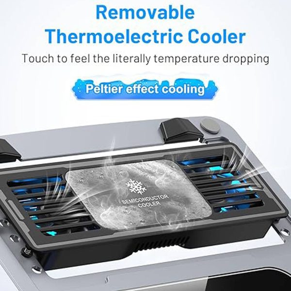 Semiconductor Laptop Cooler Stand – Adjustable Rotating Base