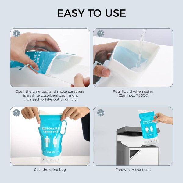 25oz Disposable Urine Vomit Bags
