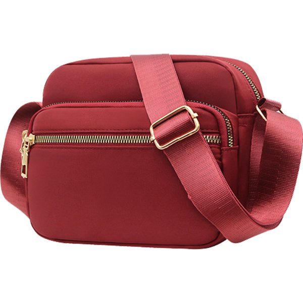 Nylon Crossbody Bag w/ Adjustable Shoulder Strap