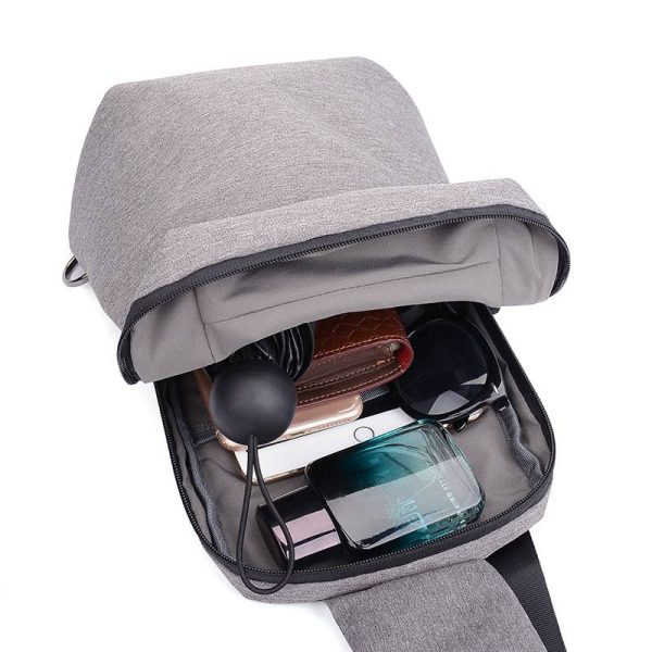 Men and women leisure simple casual chest bag backpack