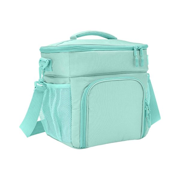 10L Oxford Insulated Lunch Cooler Bag for Picnics w/ Handle