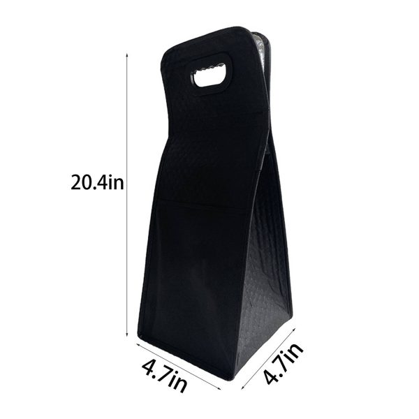 4 Bottle Non-Woven Insulated Wine Bag w/ Handle