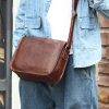 Premium Leather Messenger Tote Bag for Men