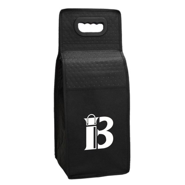 4 Bottle Non-Woven Insulated Wine Bag w/ Handle