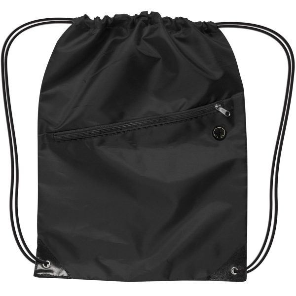 420D Oxford Drawstring Backpack With Front Pocket