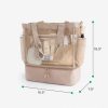 14L Cooler Compartment Nylon Mesh Beach Tote Bag