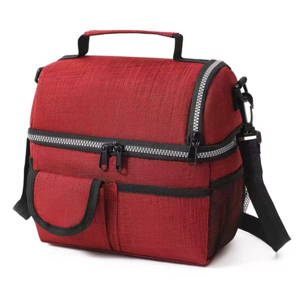 9L Double Decker Oxford Insulated Cooler Lunch Bag