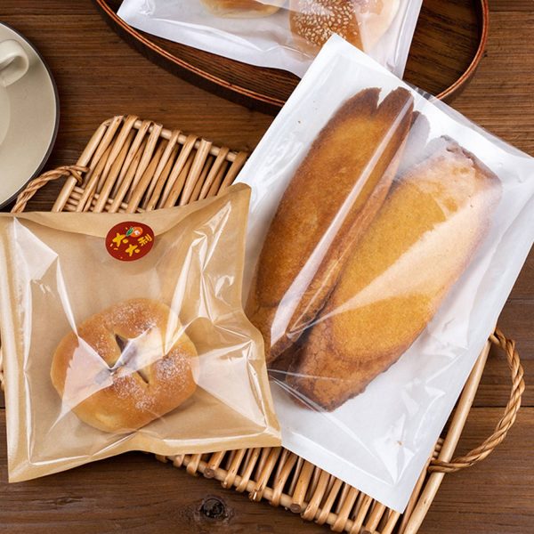 Multiple sizes Oil Proof Custom Paper Bread Bag