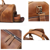 Genuine Leather Sport Gym Duffle Travel Bag