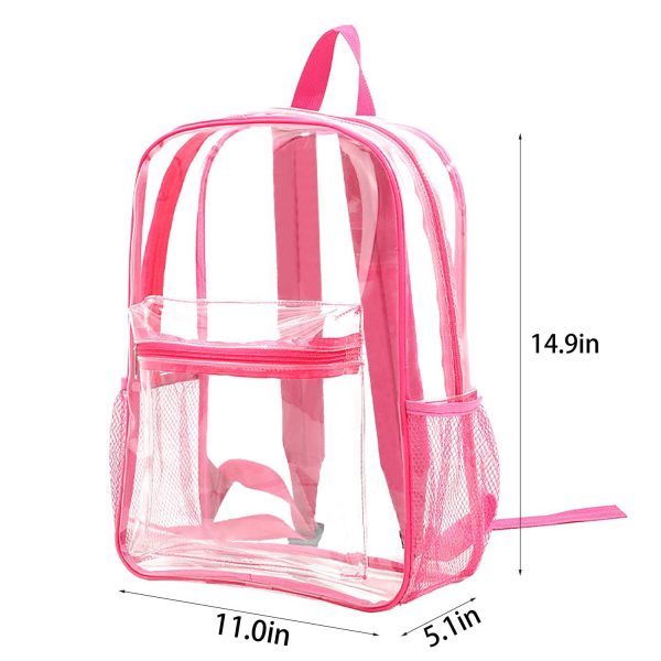 Adjustable Straps PVC Waterproof Clear Backpack
