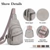 Vintage PU Sling Bag w/ Adjustable Strap