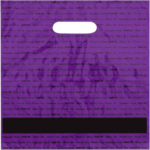 9" x 12" Die Cut Handle Plastic Bag