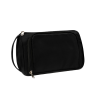 Portable PU Leather Travel Cosmetic Bag w/ Handle