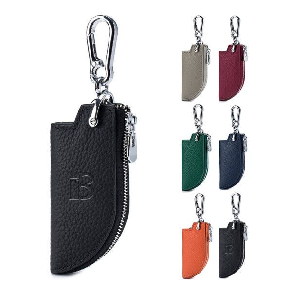 cowhide waist-hanging car key case