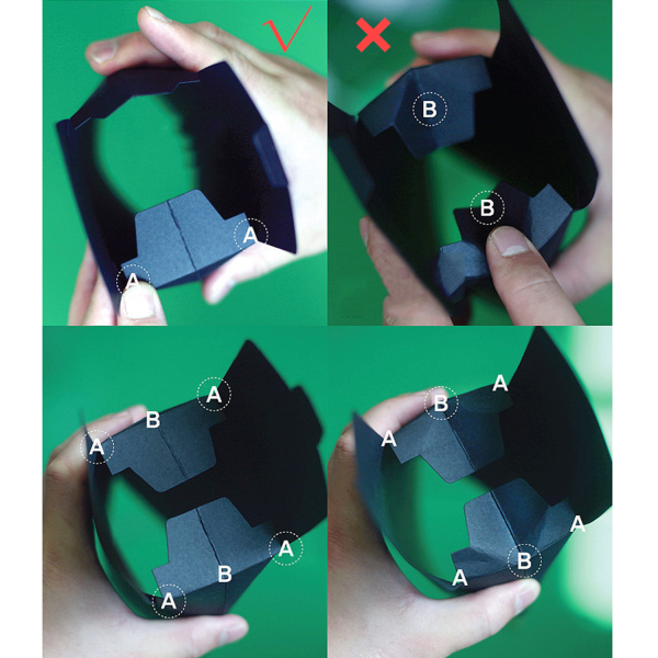 Small Foldable Portable Gift Paper Bag W/ Webbing