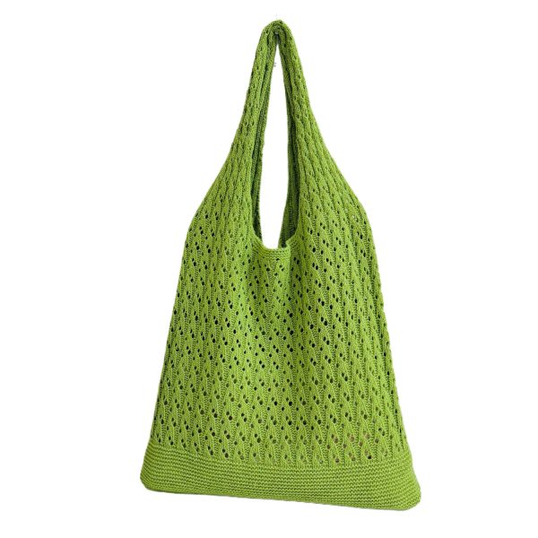 Polyester Mesh Crochet Beach Tote Bag for Summer Travel