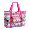 Large Mesh Nylon Beach Tote Bag w/ Pockets for Travel