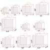 Logo print square paper bag flower shop handbag
