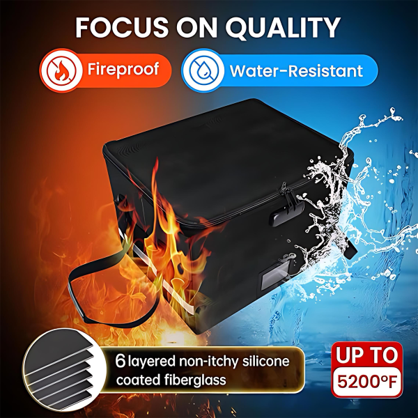 Waterproof Fireproof Lockable Foldable Storage Box