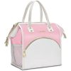 10L Wide Open Nylon Insulated Lunch Cooler Tote Bag w/Handle