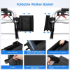 Foldable Oxford Walker Storage Bag w/ Mesh Pockets