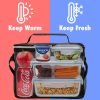 8L Leakproof Oxford Insulated Lunch Cooler Bag w/ Pocket