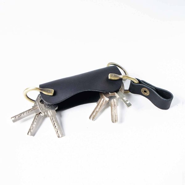 Leather car key case