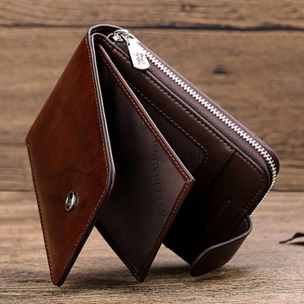 PU Leather Zipper Coin Purse