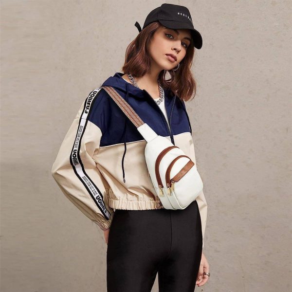 Adjustable Strap PU Leather Crossbody Chest Bag daily