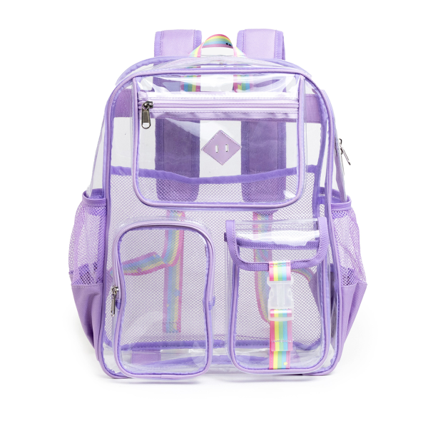 PVC outdoor fitness transparent backpack