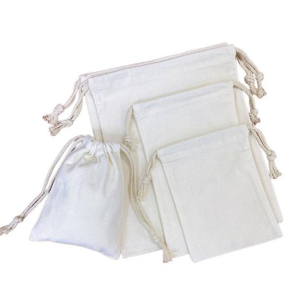 Cotton Drawstring Houseware Bag