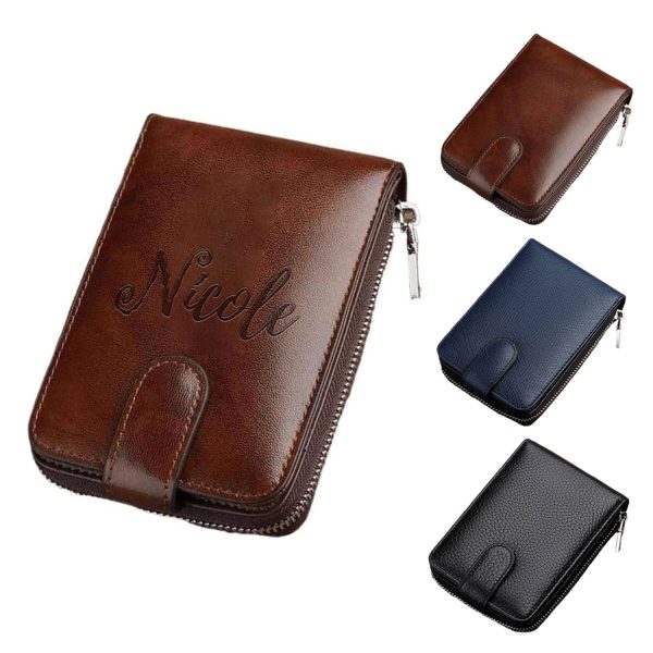 PU Leather Zipper Coin Purse