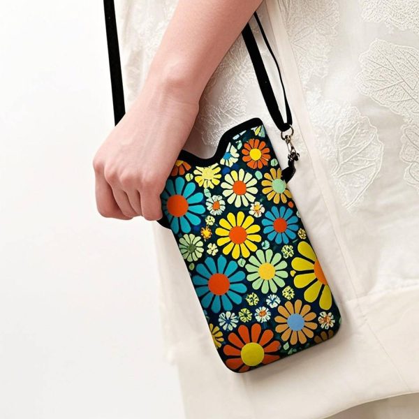 Waterproof Neoprene Phone Pouch w/ Crossbody Strap