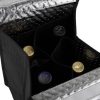 4 Bottle Non-Woven Insulated Wine Bag w/ Handle