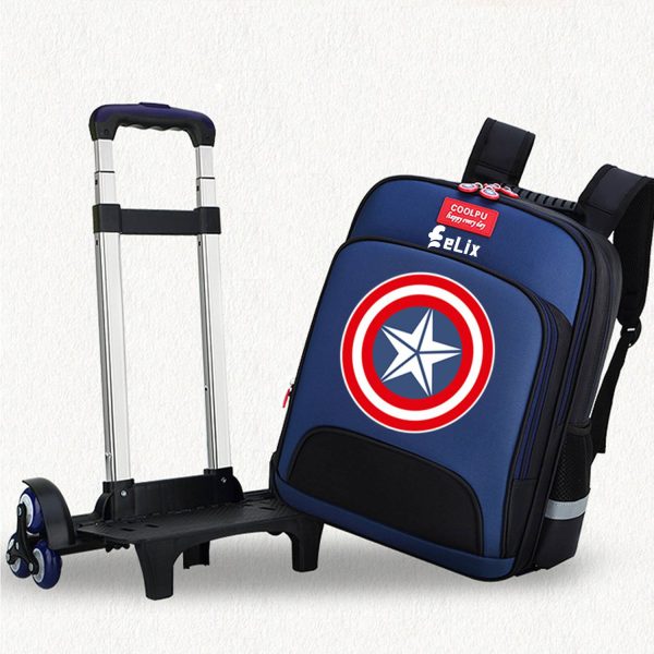Captain America Rolling Schoolbag