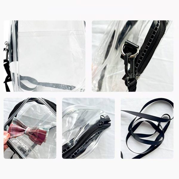 Custom Fashion PVC Transparent Crossbody Phone Bag