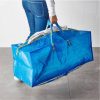 76L Portable PE Laminated Zipper Woven Storage Bag