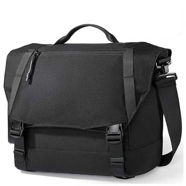 Large Capacity Nylon Messenger Bag w/ Handle for Travel Work