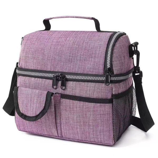 9L Double Decker Oxford Insulated Cooler Lunch Bag