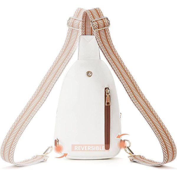 Adjustable Strap PU Leather Crossbody Chest Bag daily