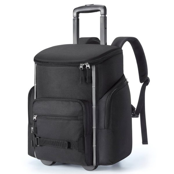 22L Wheeled Oxford Insulated Cooler Backpack w/ Handle