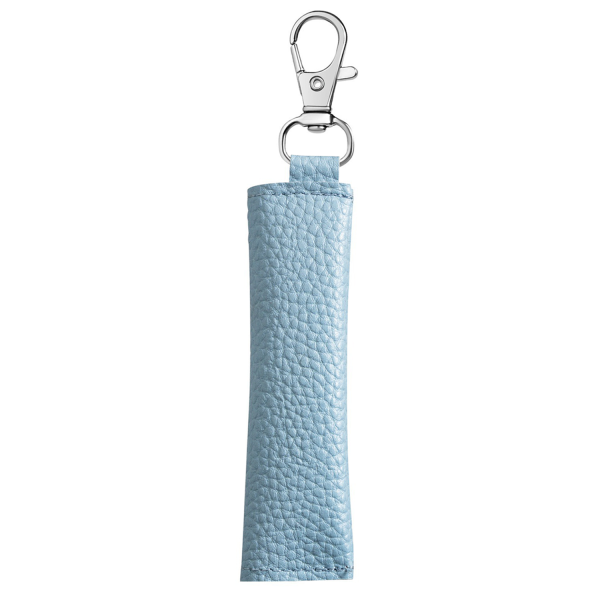 Litchi pattern coin earphone cable storage keychain