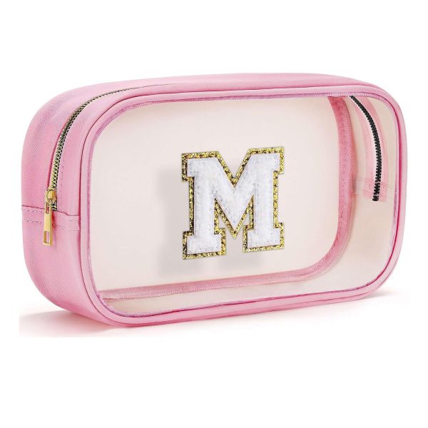 Waterproof Large Capacity PVC Letter Cosmetic Bag