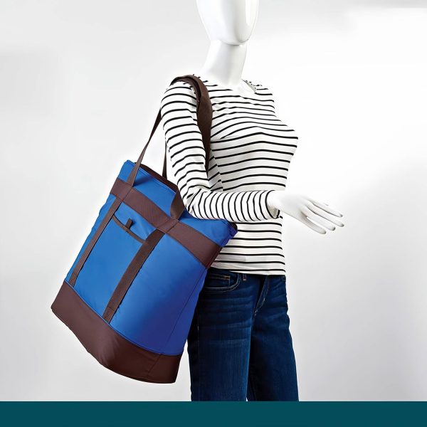 15L Two Tone Oxford Insulated Cooler Tote Bag w/ Handle