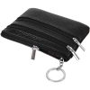 Genuine Leather Coin Purse with Keychain