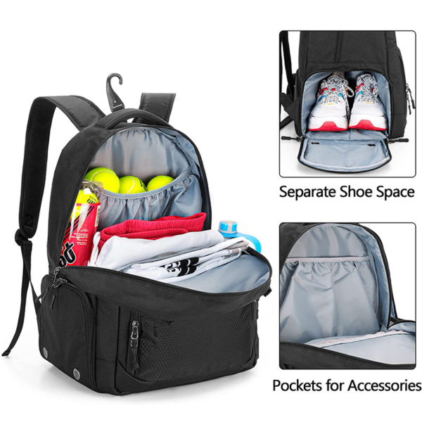 Tennis Backpack With Separate Shoe Space